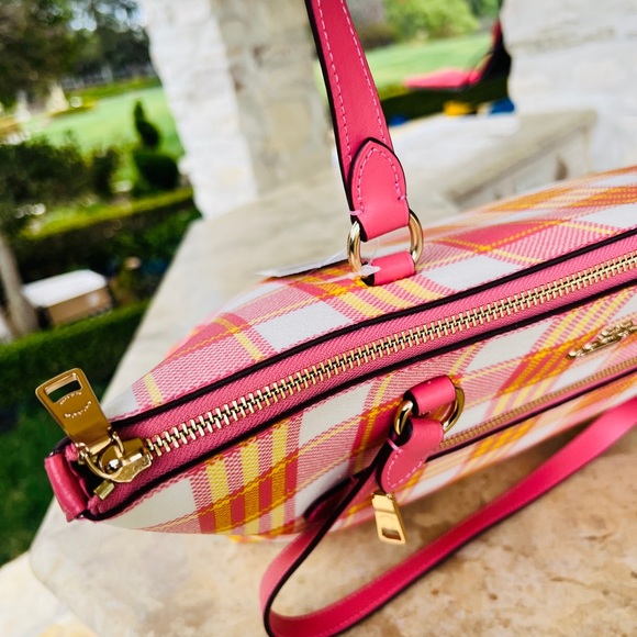 Coach NWT Plaid Gallery tote handbag&wallet - Picture 12 of 15